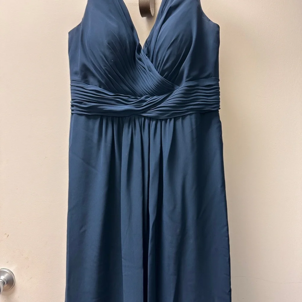 Christina Wu Deep Blue Maxi Dress - Picture 7 of 9